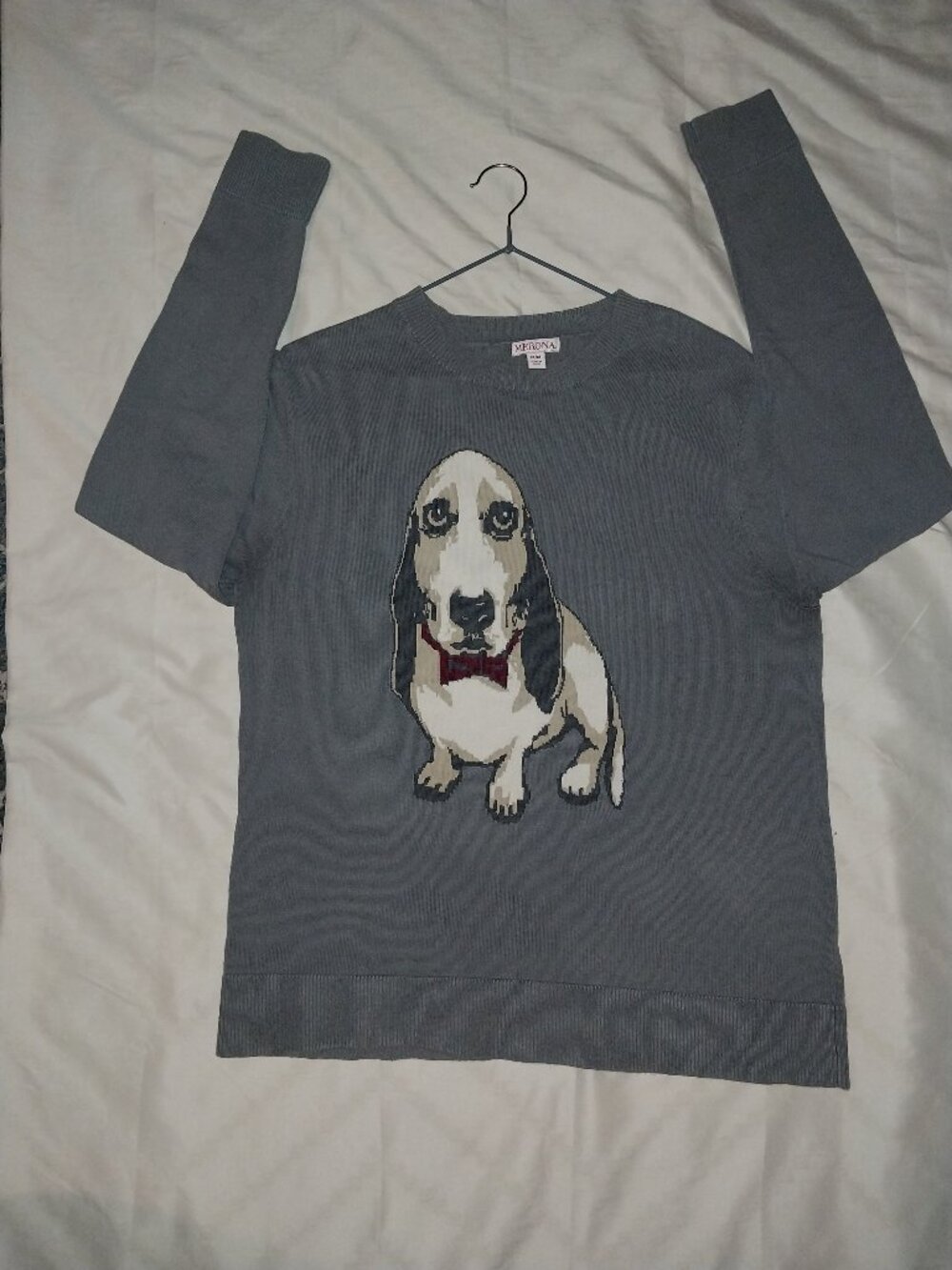 Merona Dog-Graphic Sweater Size M